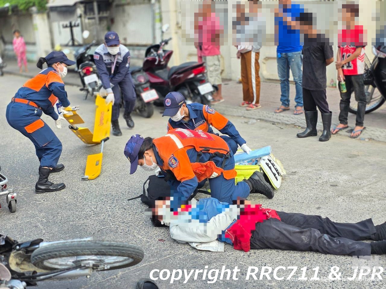 RRC711隊員による傷病者対応